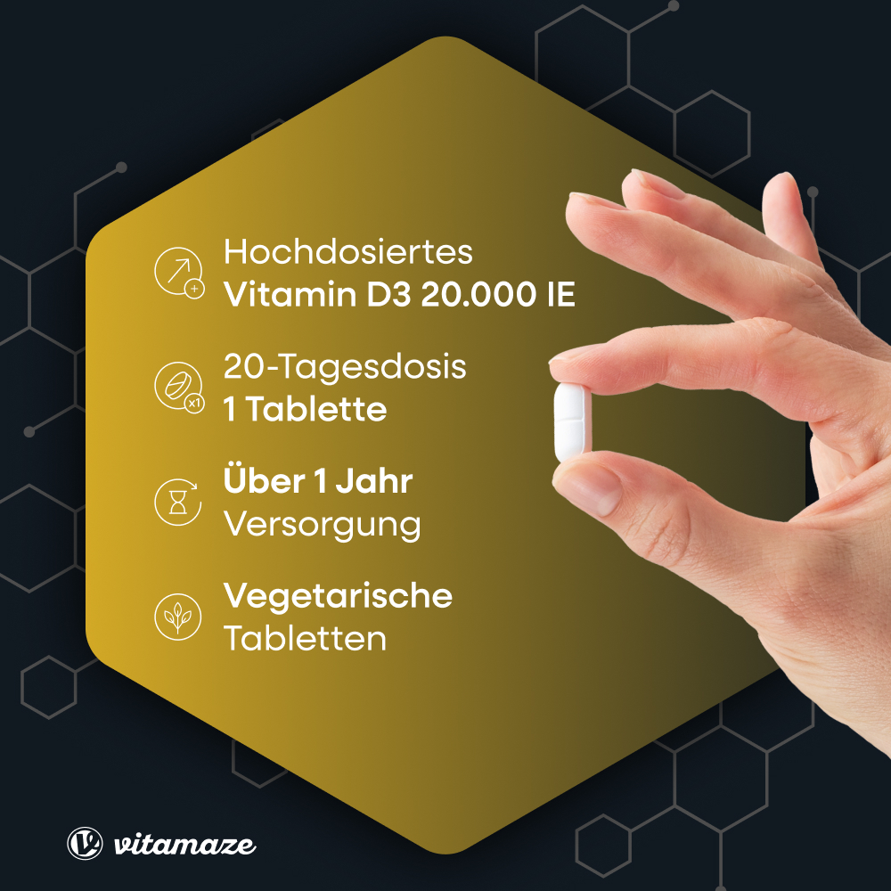 Vitamin D3 Depot 20.000 I.E. extra hochdosiert (180 St)