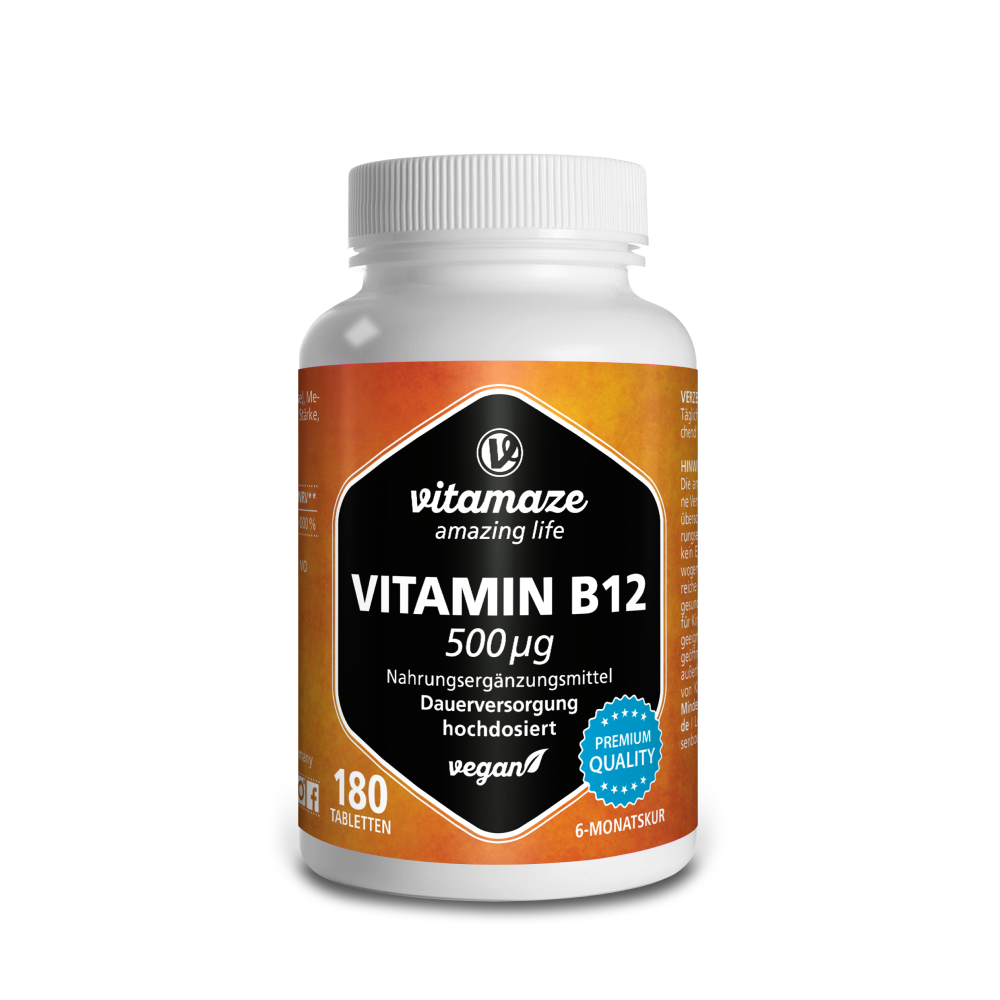 Vitamin B12 500 µg hochdosiert (180 St)