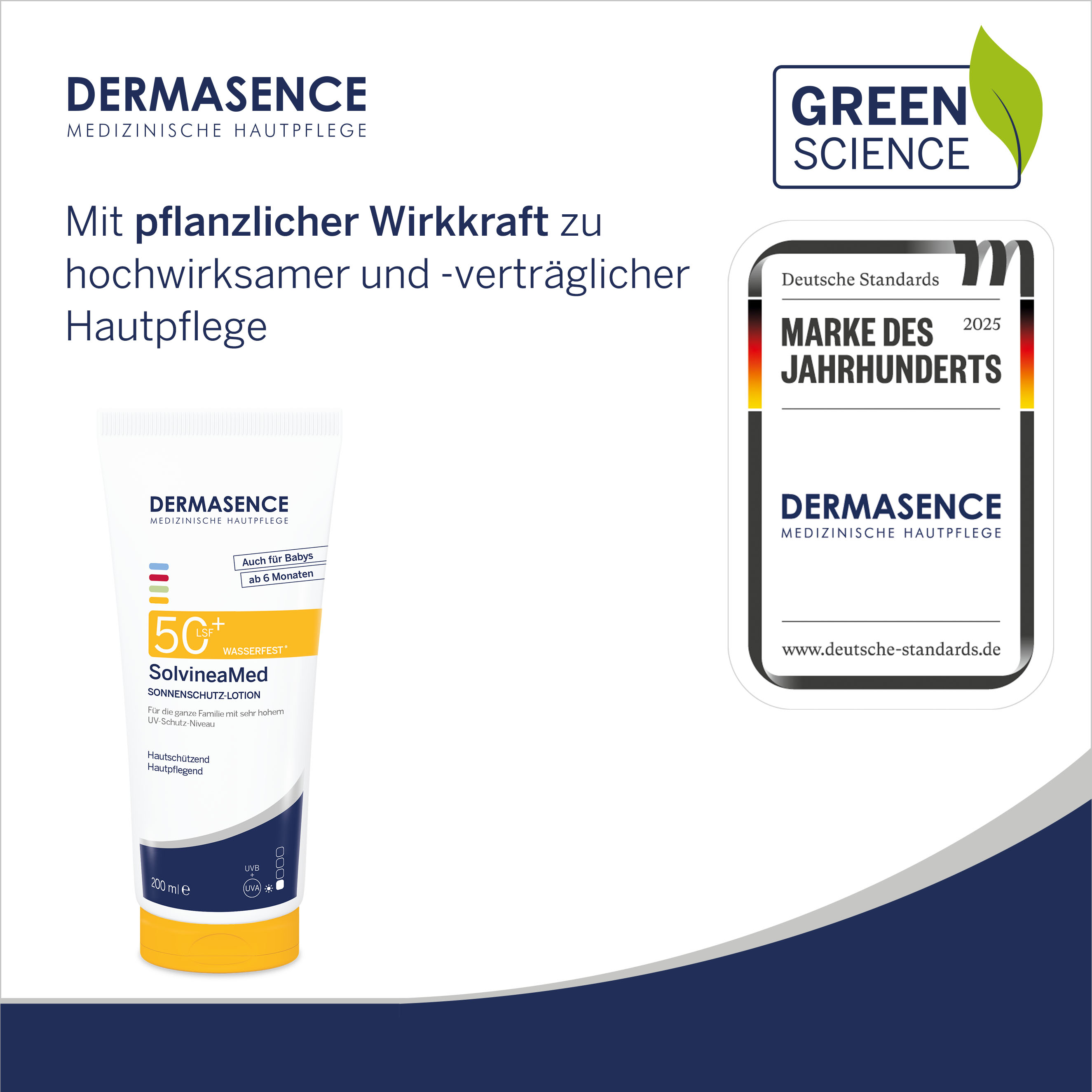 DERMASENCE SolvineaMed Sonnenschutz-Lotion LSF 50+ (200 ml)
