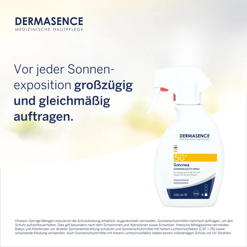DERMASENCE Solvinea Sonnenschutz Spray LSF 50+ (250ml)
