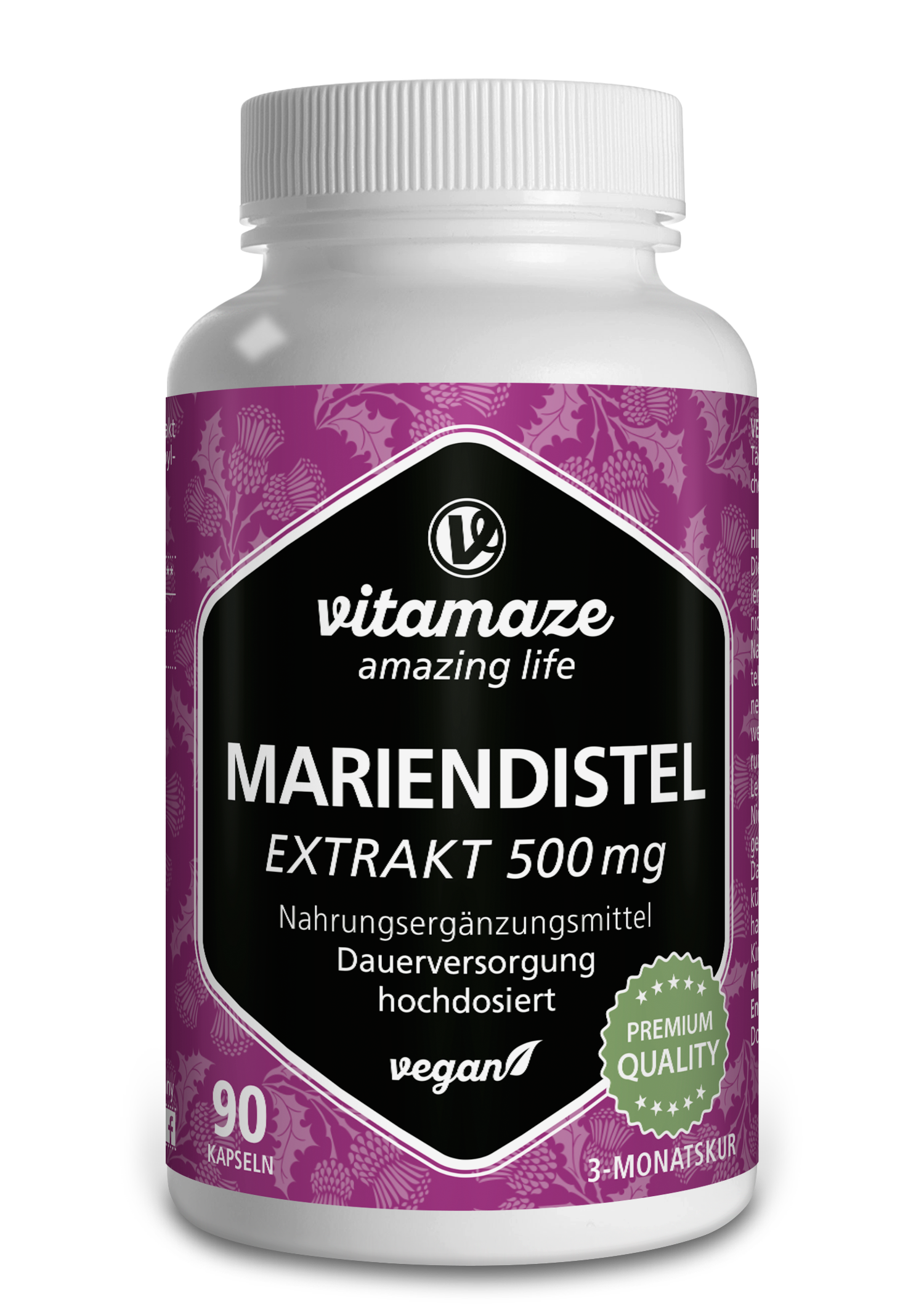 Mariendistel Extrakt 500 mg hochdosiert (90 St. )