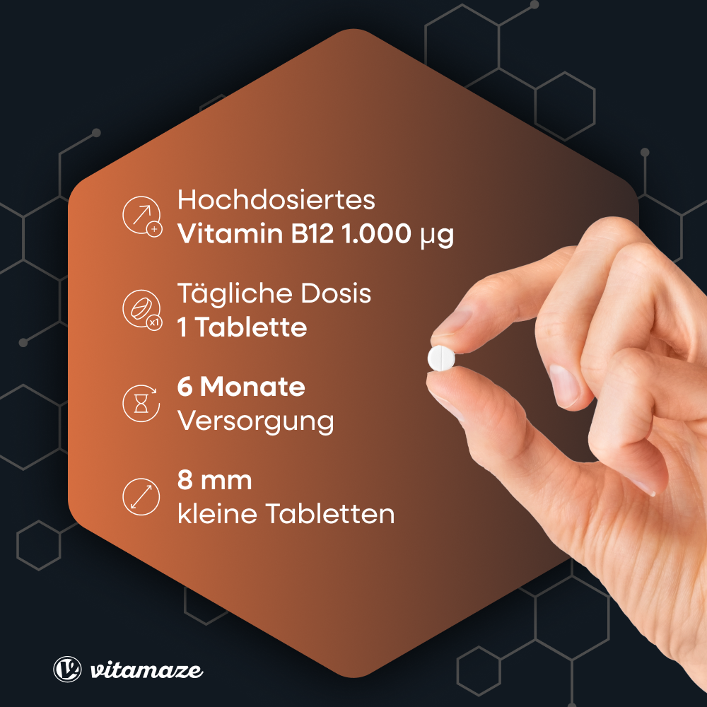 Vitamin B12 1.000 µg hochdosiert (180 St)