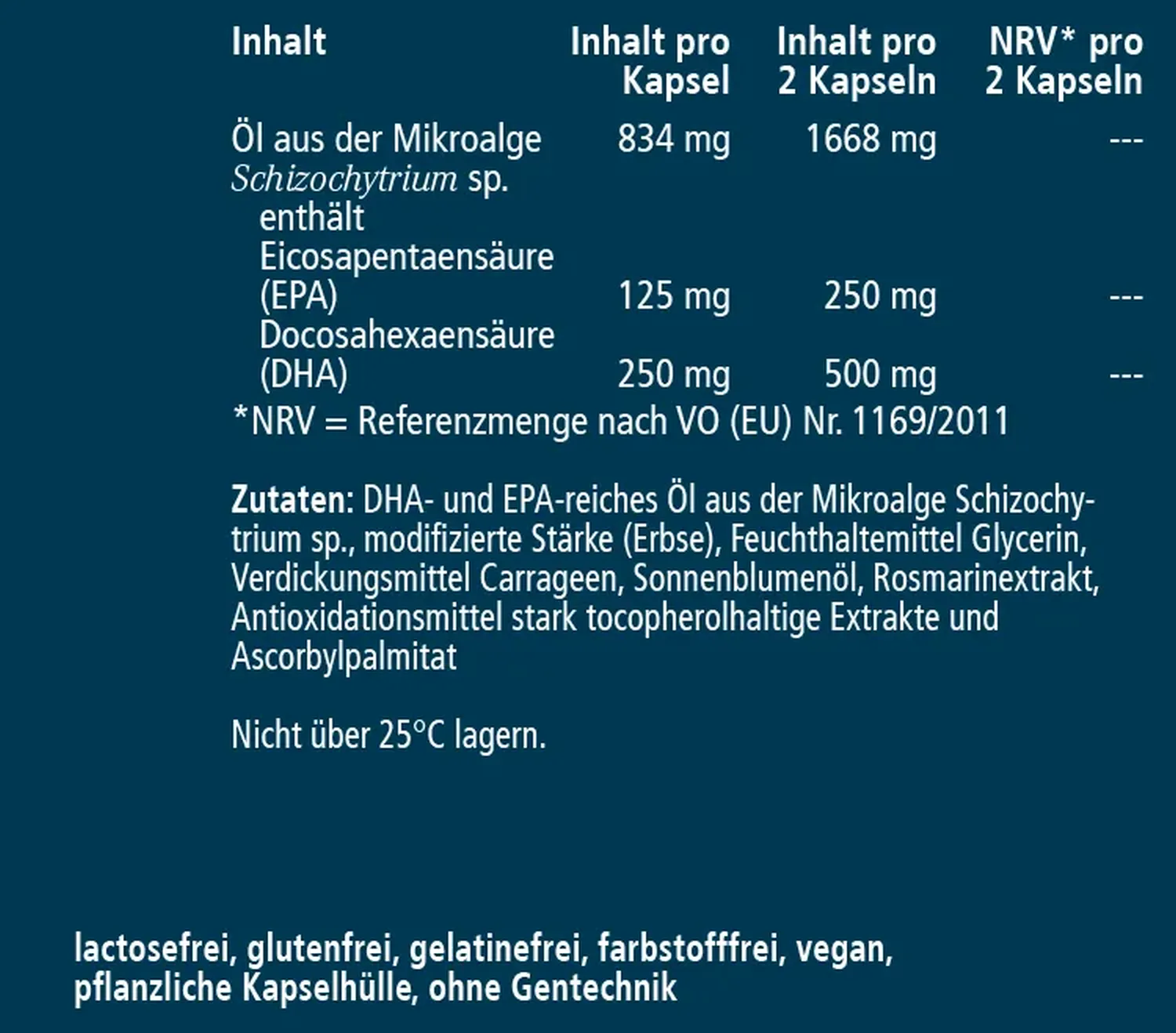 Bussipur Omega-3 vegan Algenöl 834 mg (45 Kapseln)