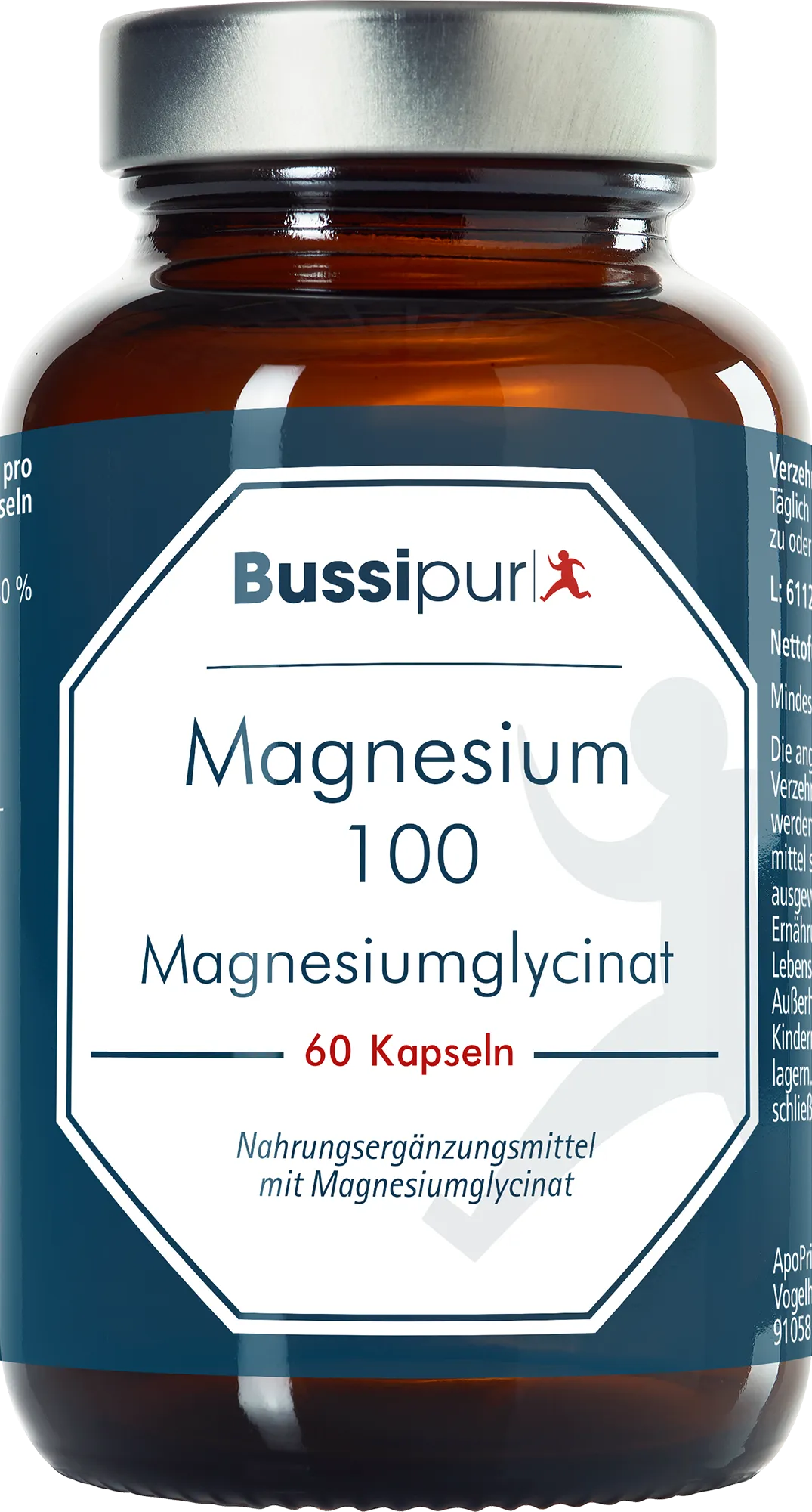 Bussipur Magnesium 100 Magnesiumglycinat  (60 Kapseln)