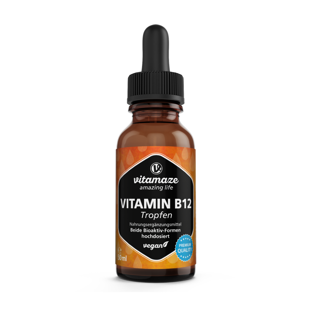 Vitamin B12 Tropfen 100 µg je Tropfen vegan (50 ml)
