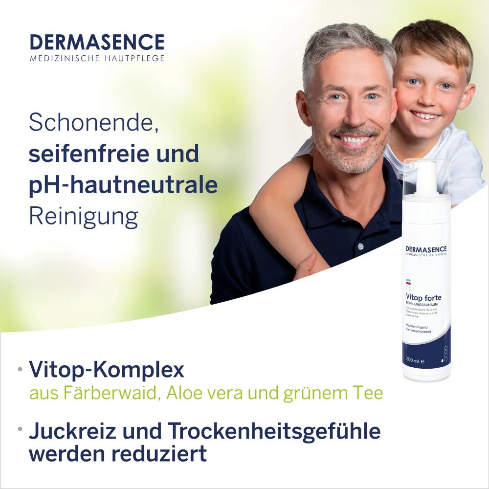 DERMASENCE Vitop forte Reinigungsschaum (200 ml)