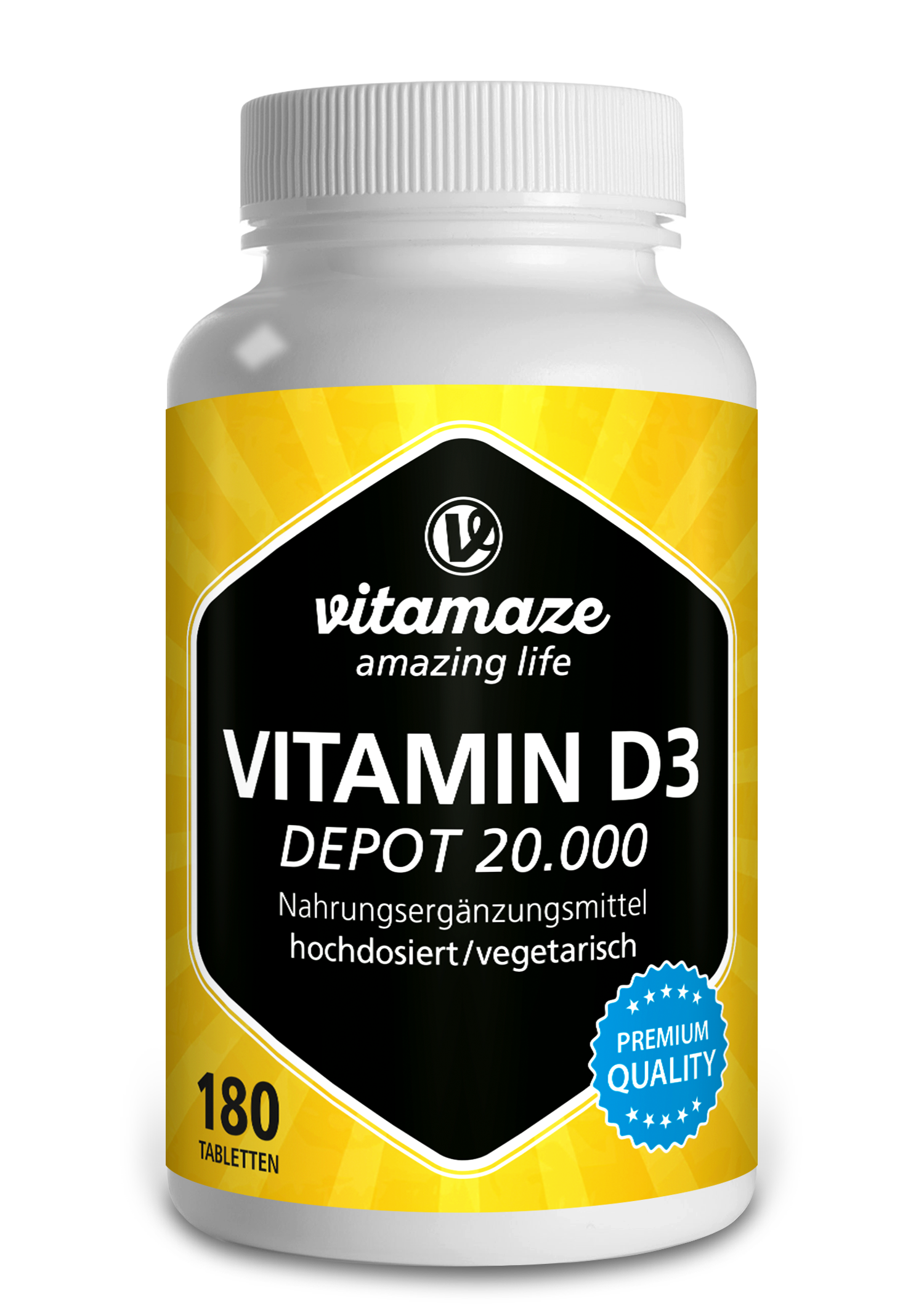 Vitamin D3 Depot 20.000 I.E. extra hochdosiert (180 St)