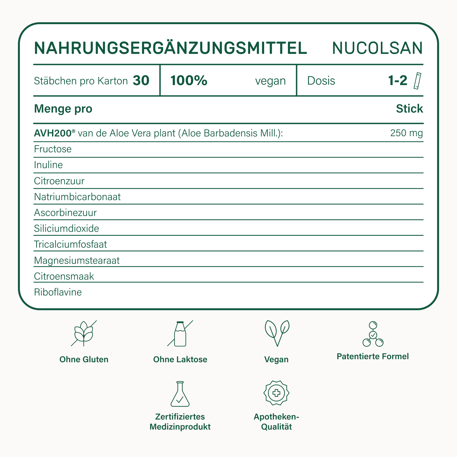 Nupure Nucolsan- Reizdarm Protect (30X3 g)