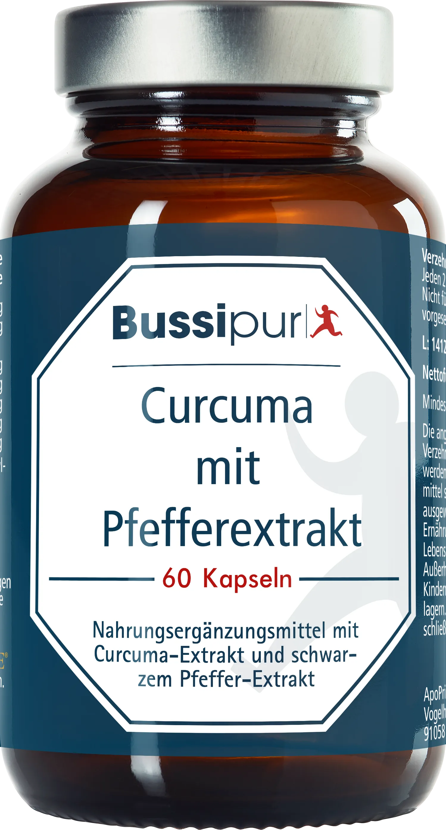 Bussipur Curcuma mit Pfefferextrakt (60 Kapseln)