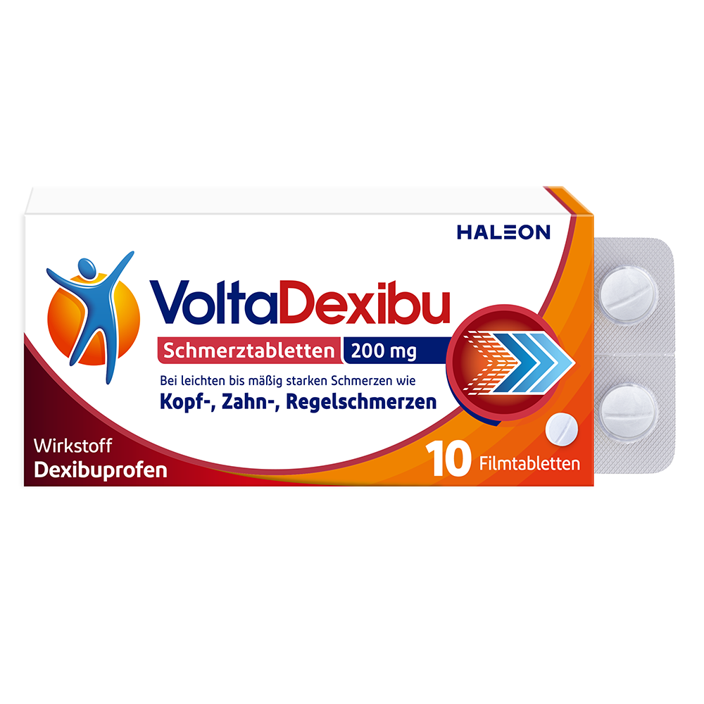 VOLTADEXIBU Schmerztabletten 200 mg Filmtabletten