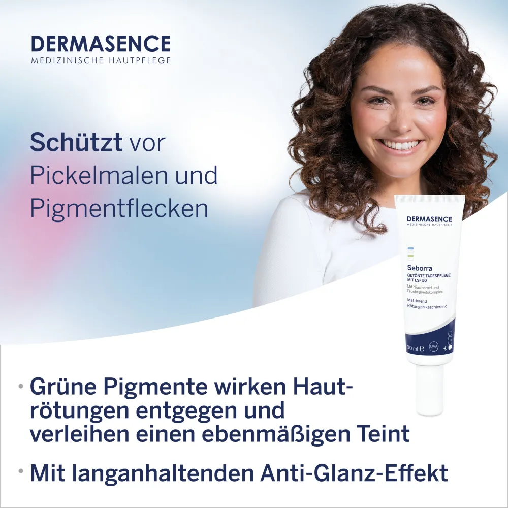 DERMASENCE Seborra Getönte Tagespflege mit LSF 50 (30 ml)