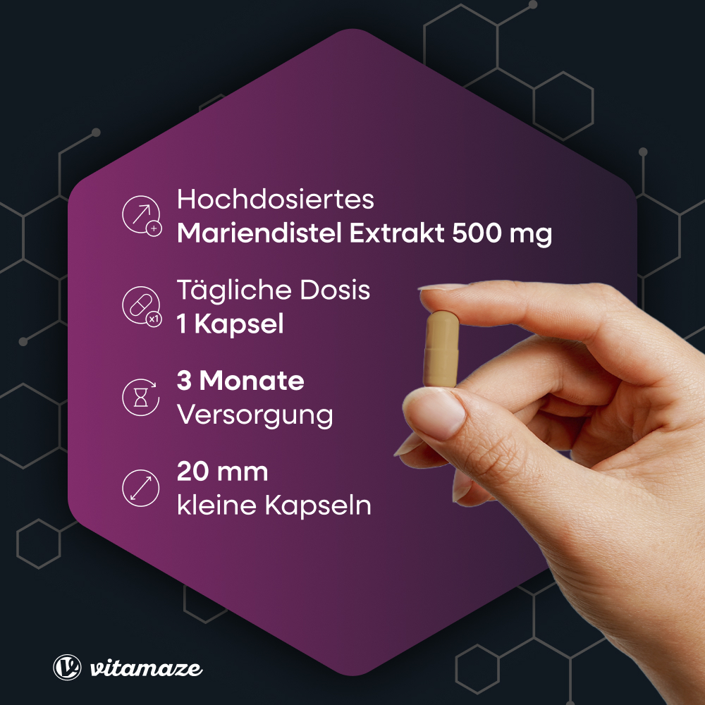 Mariendistel Extrakt 500 mg hochdosiert (90 St. )