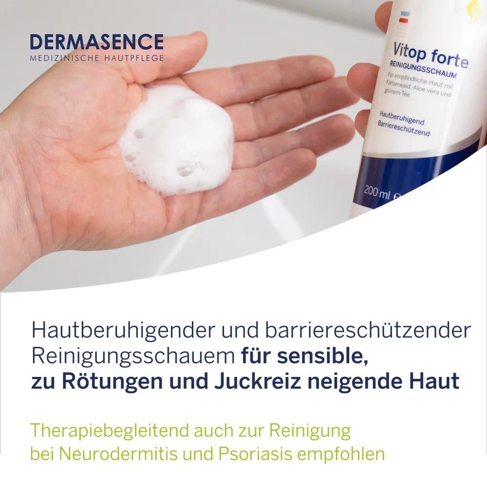 DERMASENCE Vitop forte Reinigungsschaum (200 ml)
