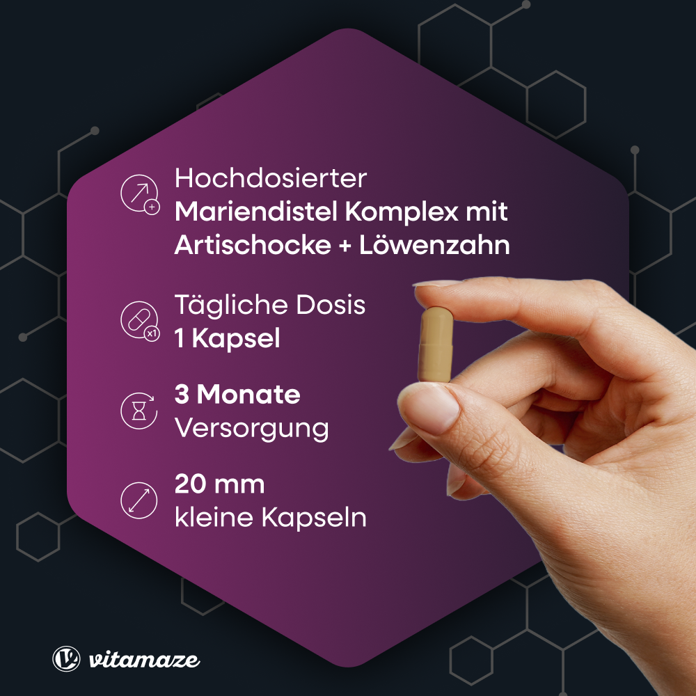 Mariendistel Komplex + Artischocke + Löwenzahn hochdosiert (90 St)