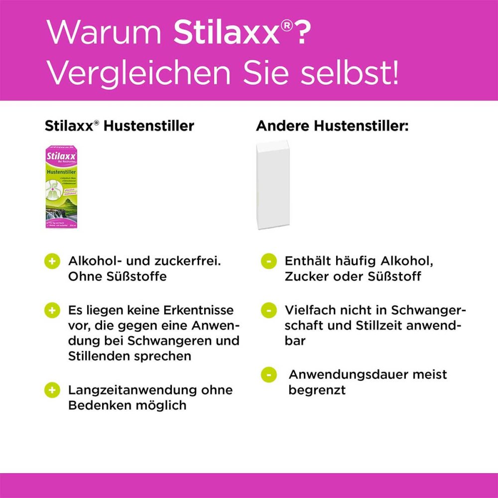 Stilaxx Hustenstiller Isländisch Moos Erwachsene (200 ml)