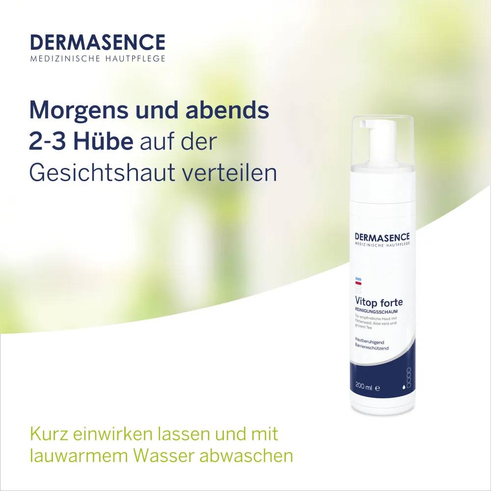 DERMASENCE Vitop forte Reinigungsschaum (200 ml)