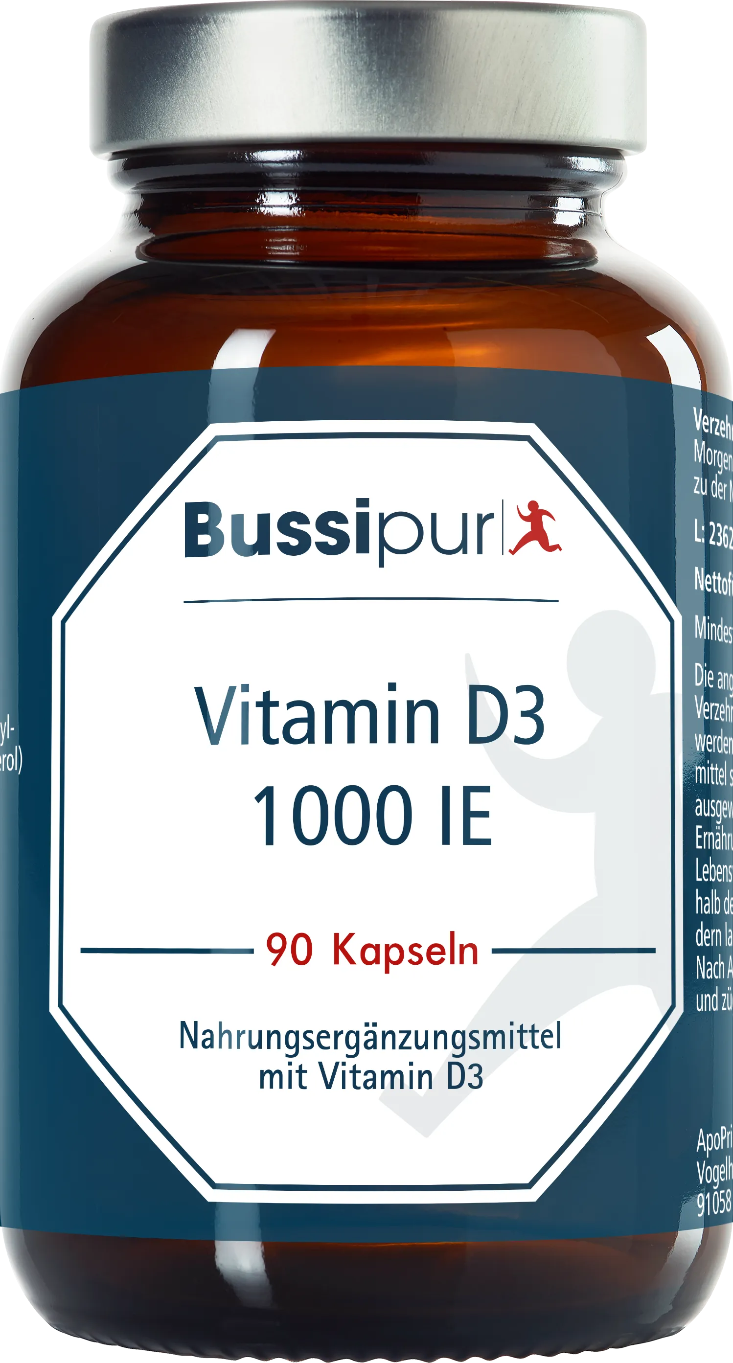 Bussipur Vitamin D3 1000 IE (90 Kapseln)