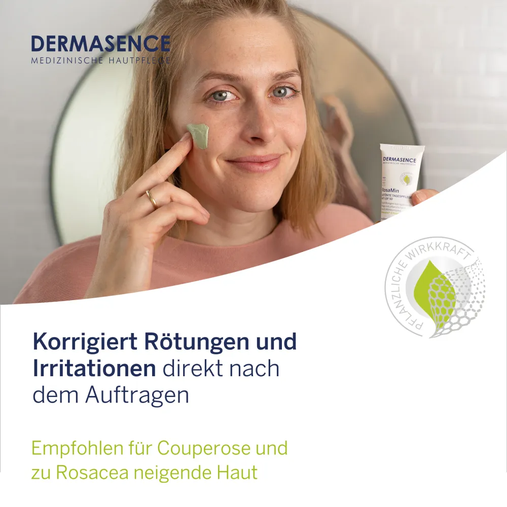 DERMASENCE RosaMin Getönte Tagespflege mit LSF 50