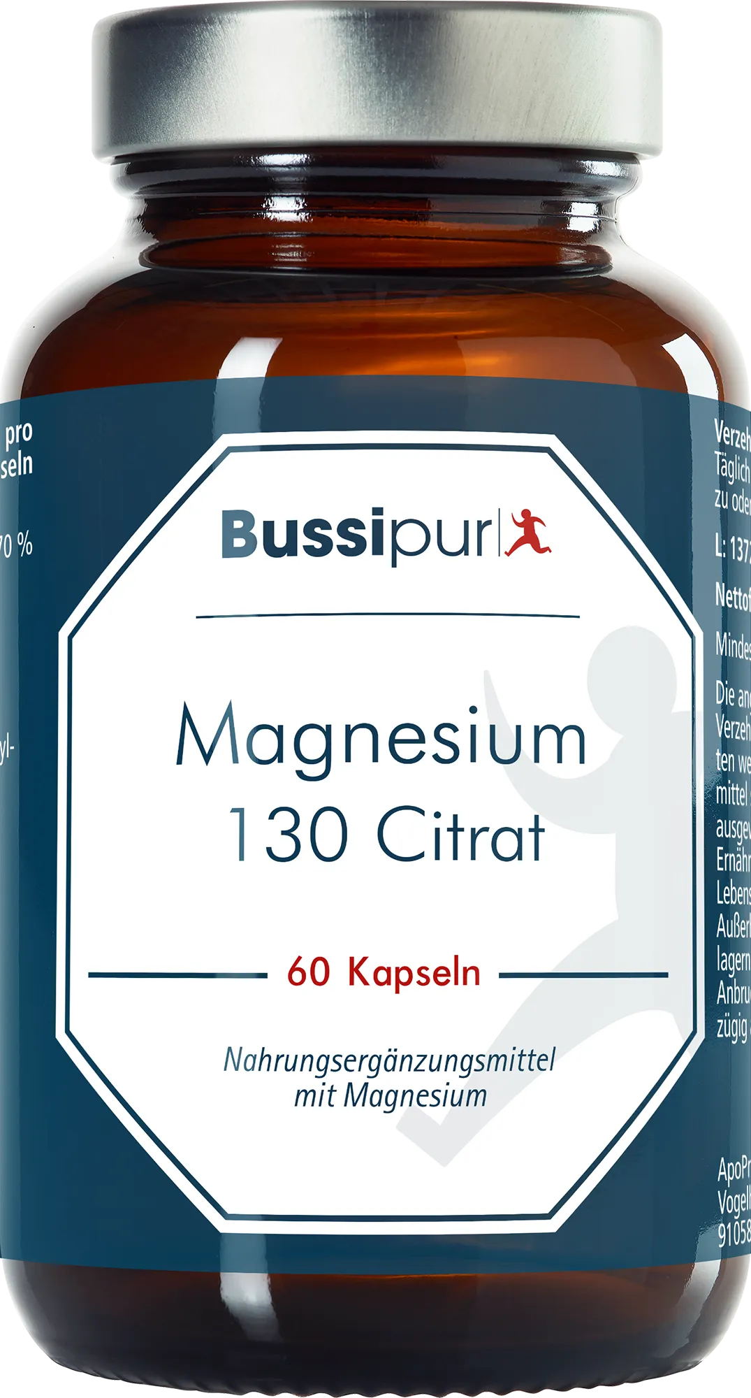 Bussipur Magnesium 130 Citrat (60 Kapseln)