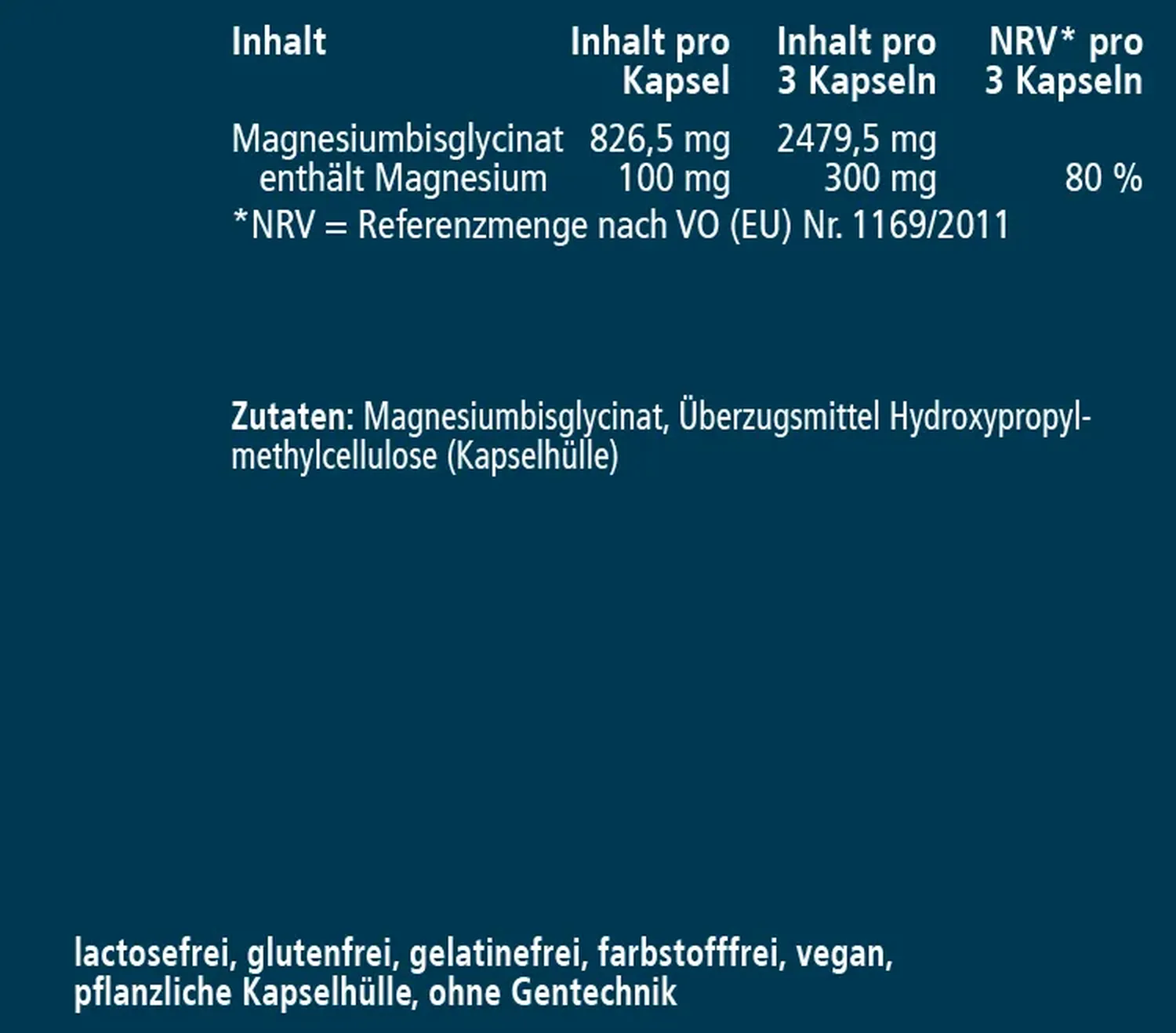 Bussipur Magnesium 100 Magnesiumglycinat  (60 Kapseln)