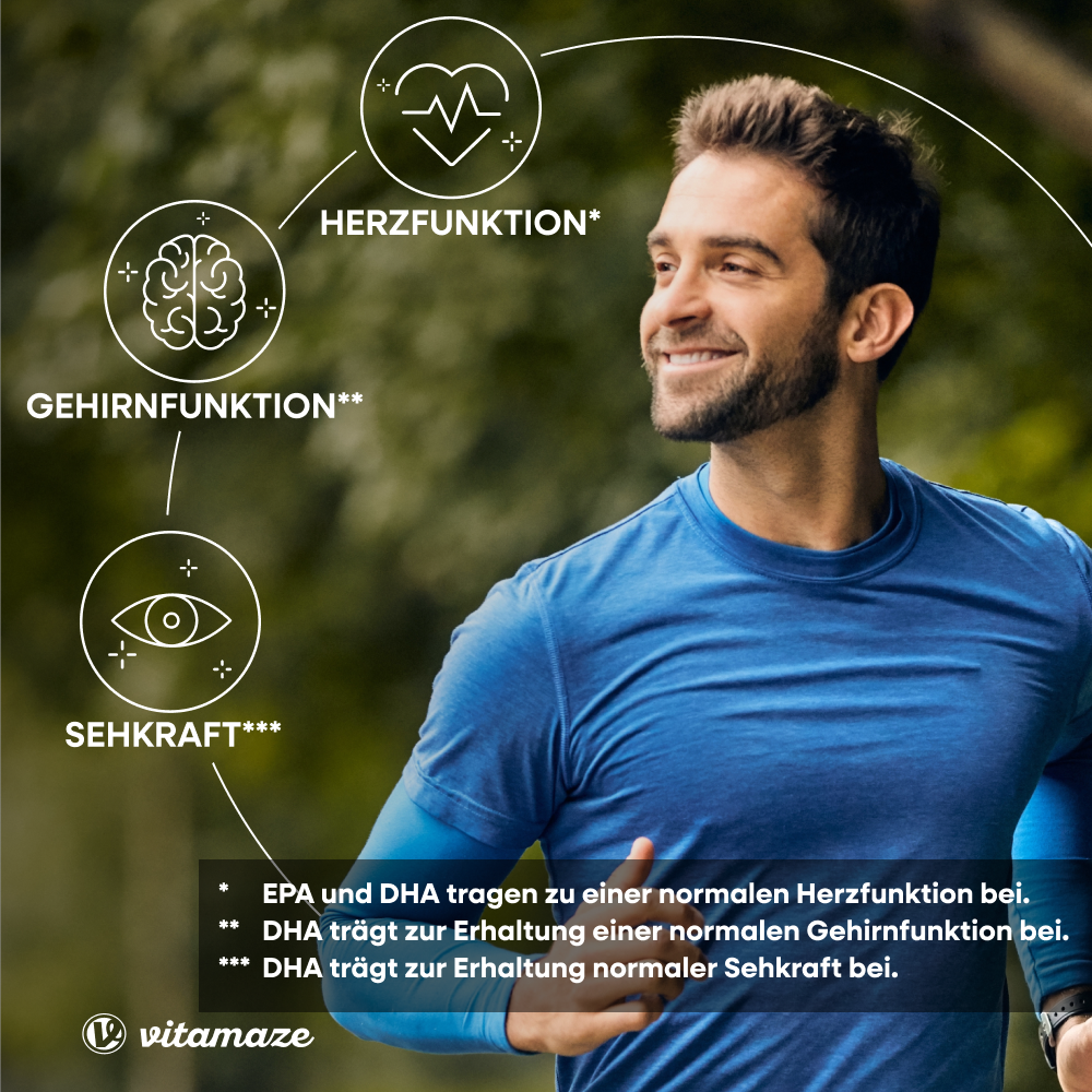 Omega 3 1.000 mg Fischöl hochdosiert (90 St)