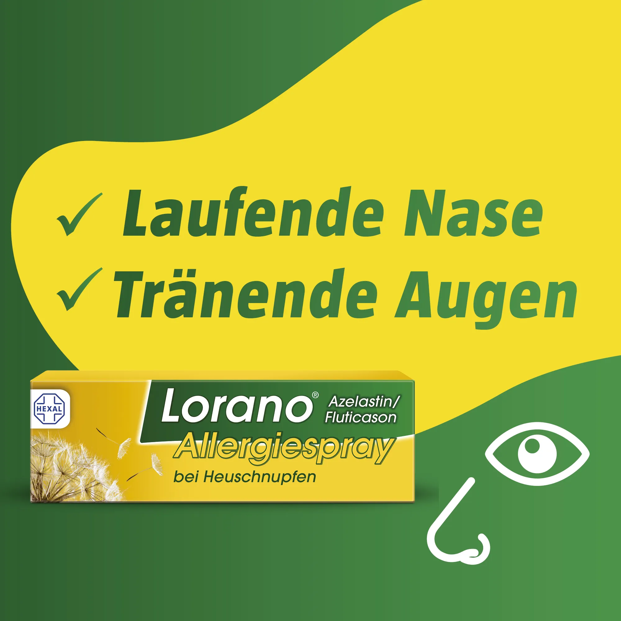 Lorano® Azelastin/Fluticason Allergiespray bei Heuschnupfen (23 g)