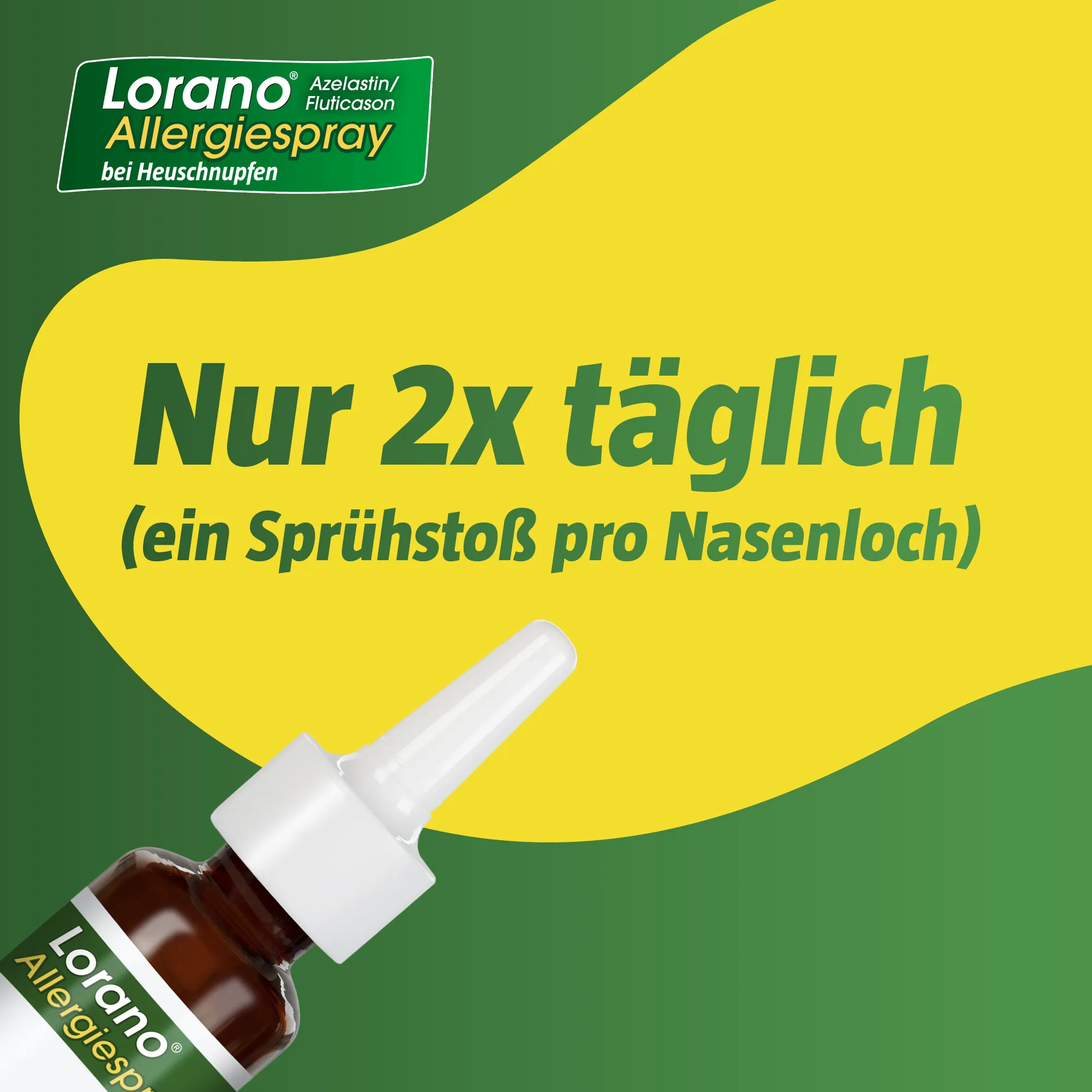 Lorano® Azelastin/Fluticason Allergiespray bei Heuschnupfen (23 g)