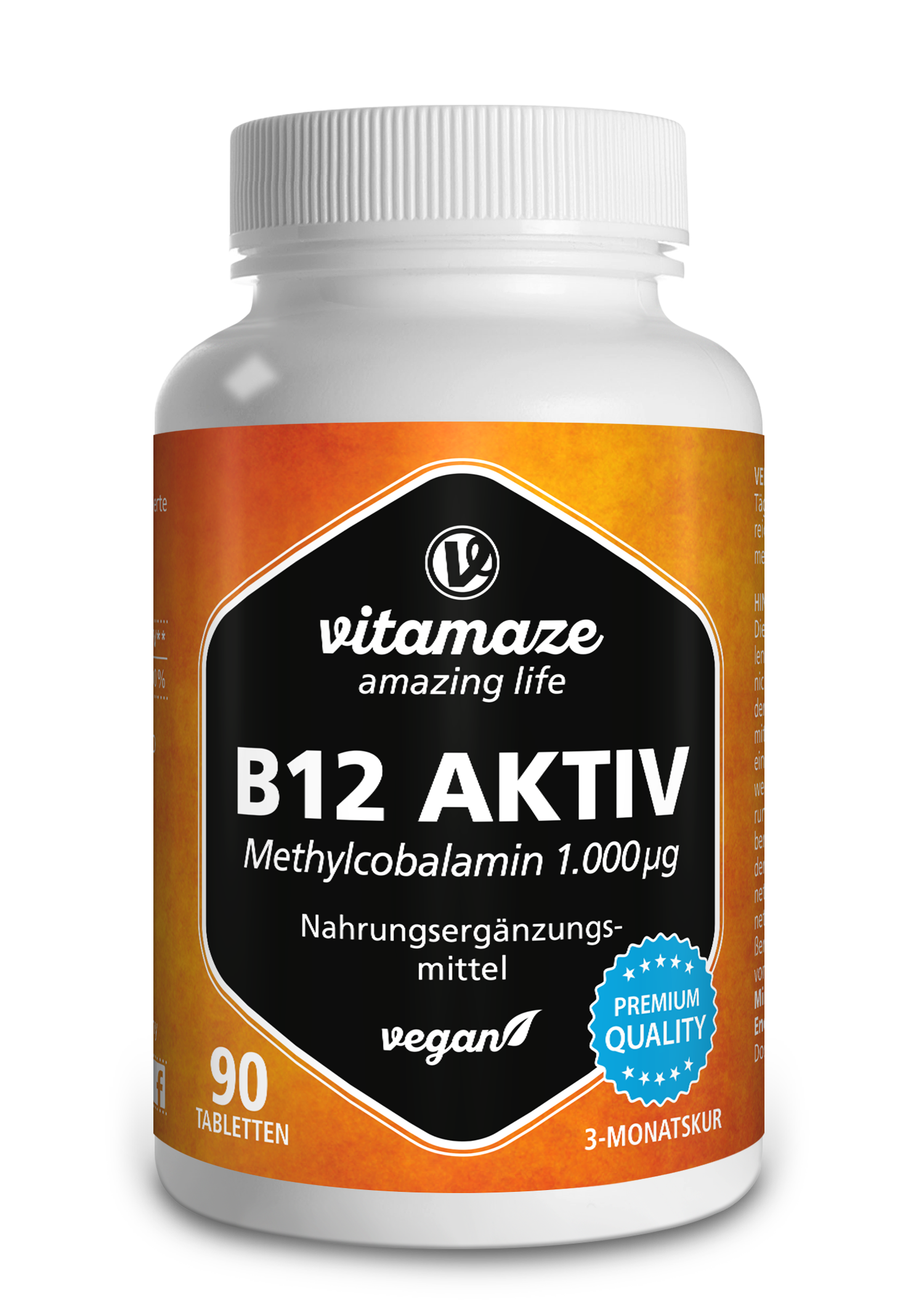 Vitamin B12 Aktiv 1.000 µg hochdosiert (90 St)