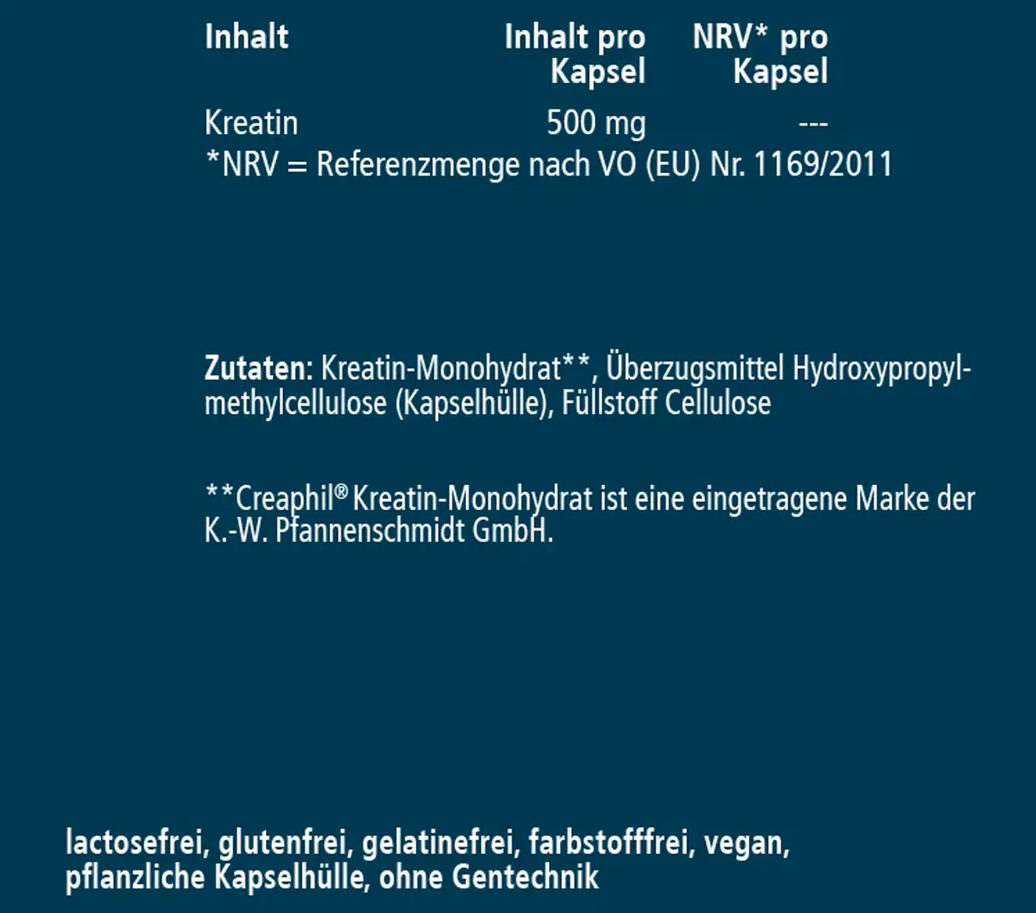 Bussipur Kreatin 500mg (60 Kapseln)